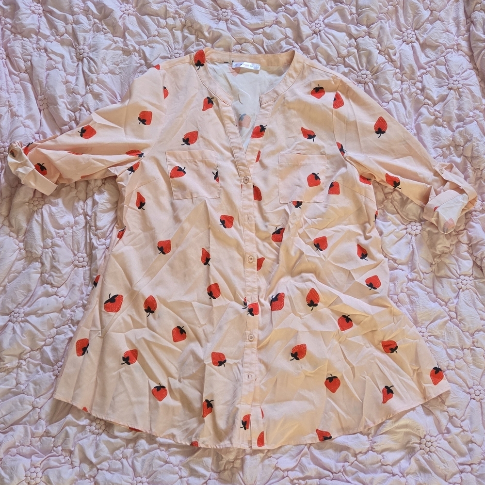 Pink Strawberry Shirt